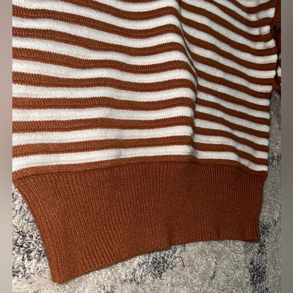 NWOT English Factory Stripe Long Sleeve Crewneck - Picture 2 of 5